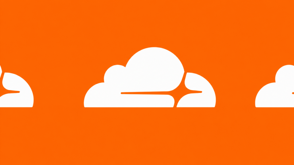 Το λογότυπο της Cloudflare δίπλα σε ψηφιακό τιμολόγιο σε οθόνη